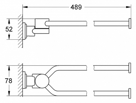 Держатель для полотенца Grohe Atrio 40308 BE0 (40308BE0)